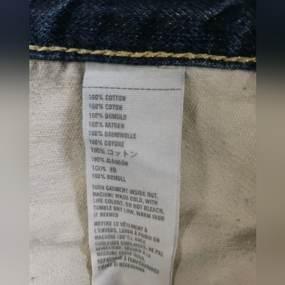 Abercrombie Dark Wash Classic Straight Blue Denim Jeans 33x26 - Picture 15 of 15